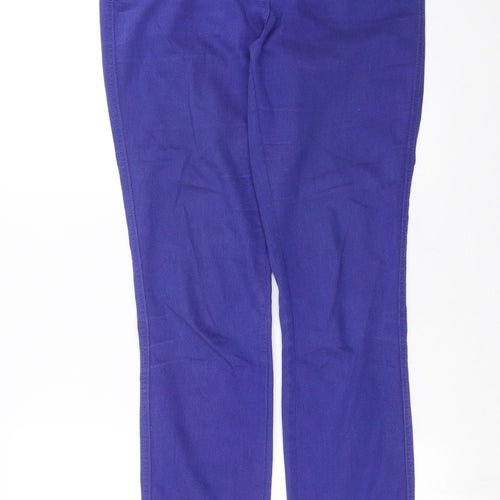 F&F Womens Blue  Denim Skinny Jeans Size 10 L30 in