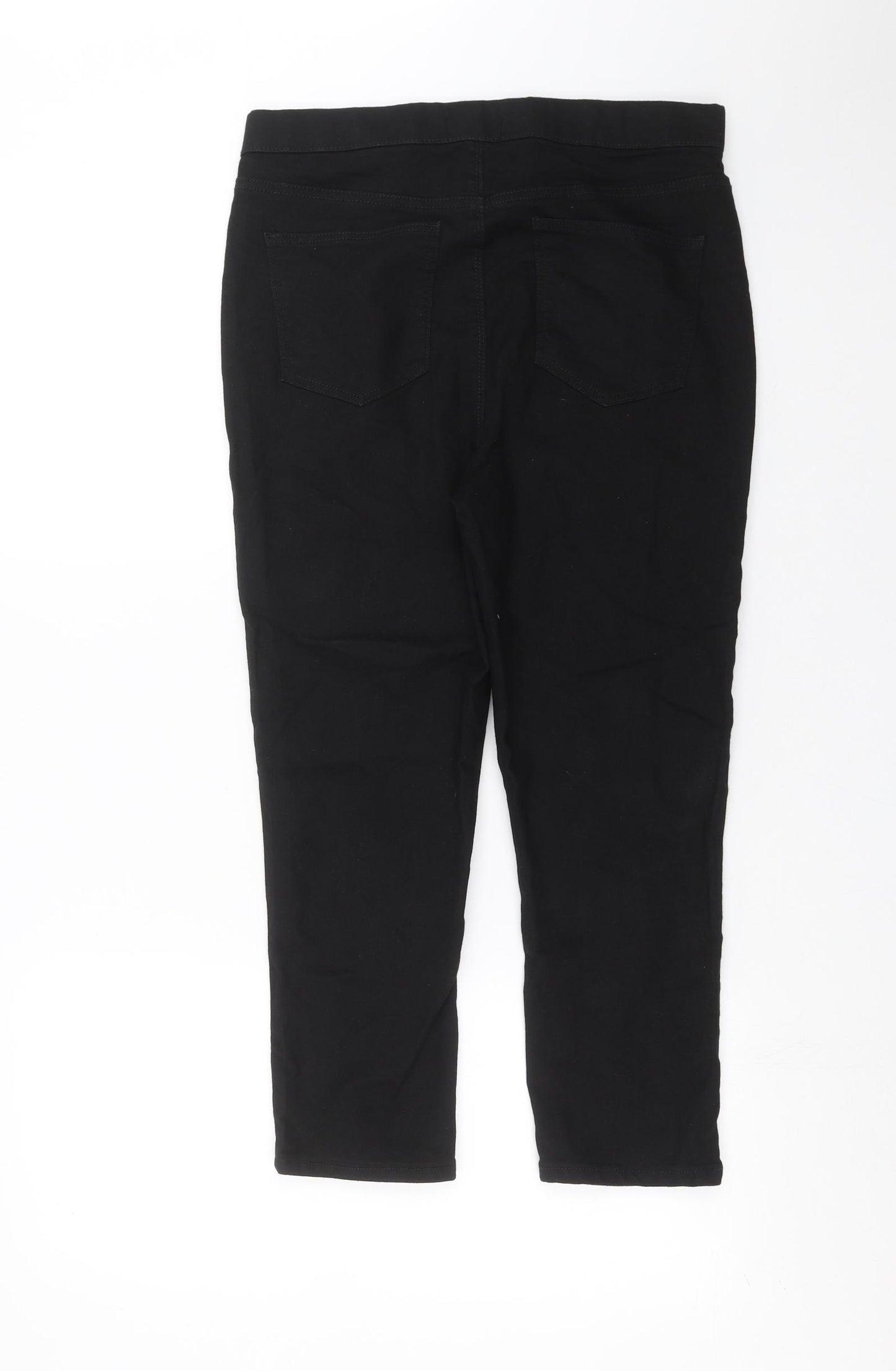 Matalan Womens Black  Denim Jegging Jeans Size 12 L22 in - cropped