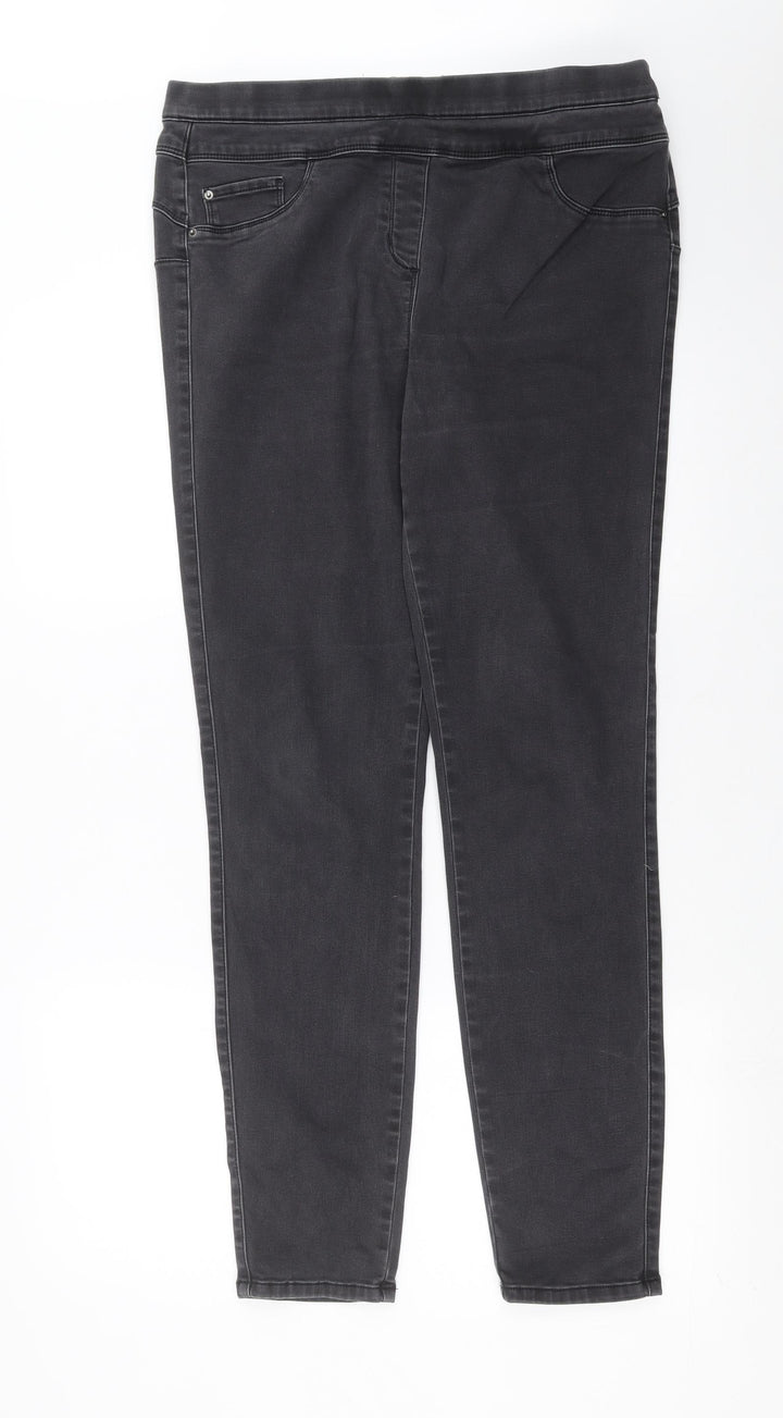 Preworn Womens Grey  Denim Jegging Jeans Size 34 in L31 in