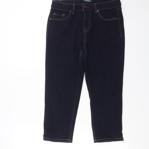 D. Jeans Womens Blue  Denim Cropped Jeans Size 6 L20 in