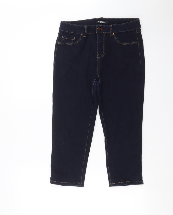 D. Jeans Womens Blue Denim Cropped Jeans Size 6 L20 in