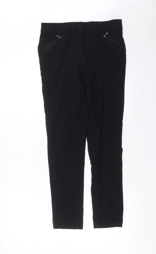Front view of George girls’ black trousers, size 13-14, years