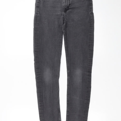 H&M Womens Grey  Denim Skinny Jeans Size 26 in L27 in