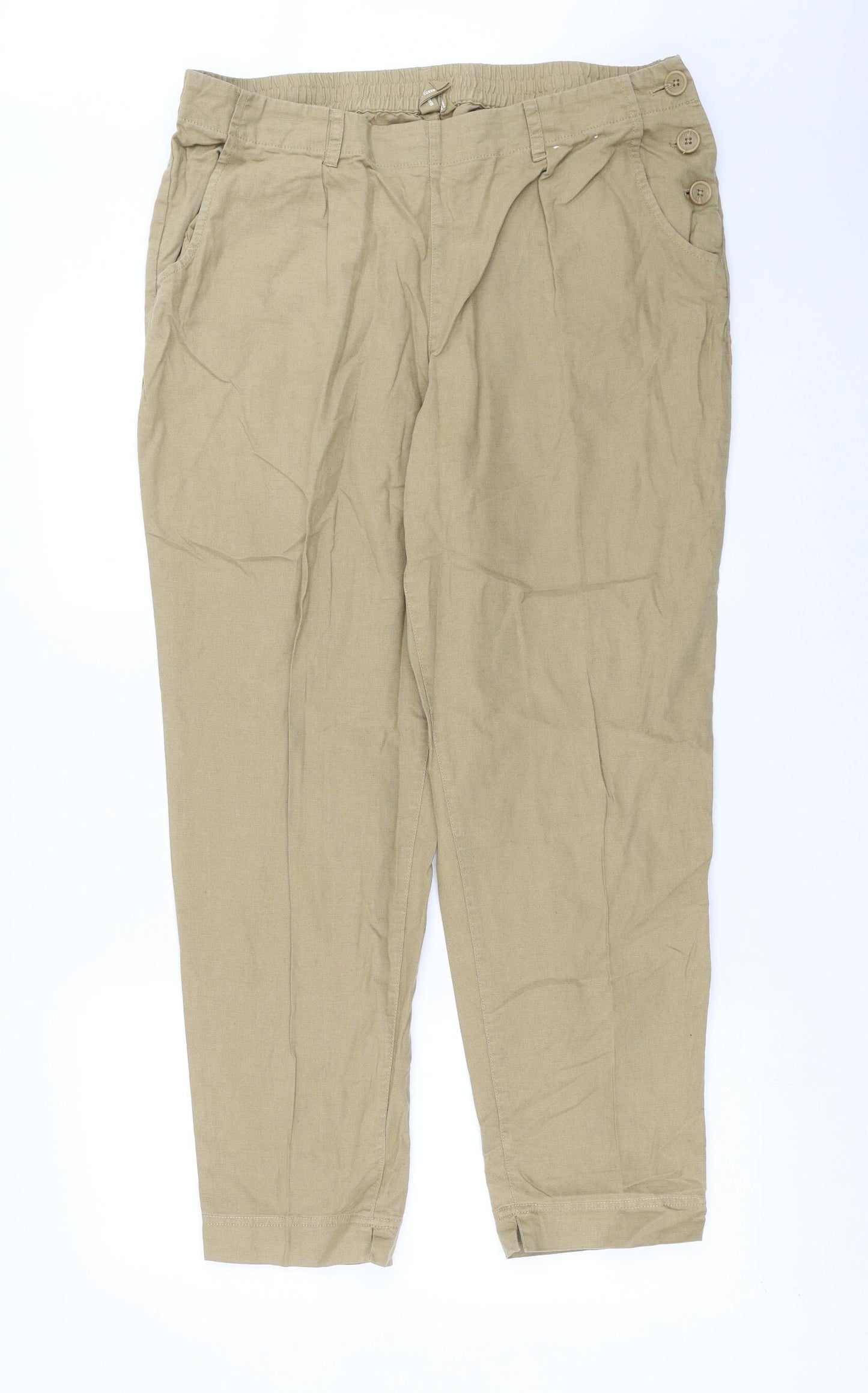 Seasalt cornwall Womens Beige   Trousers  Size 16 L28 in