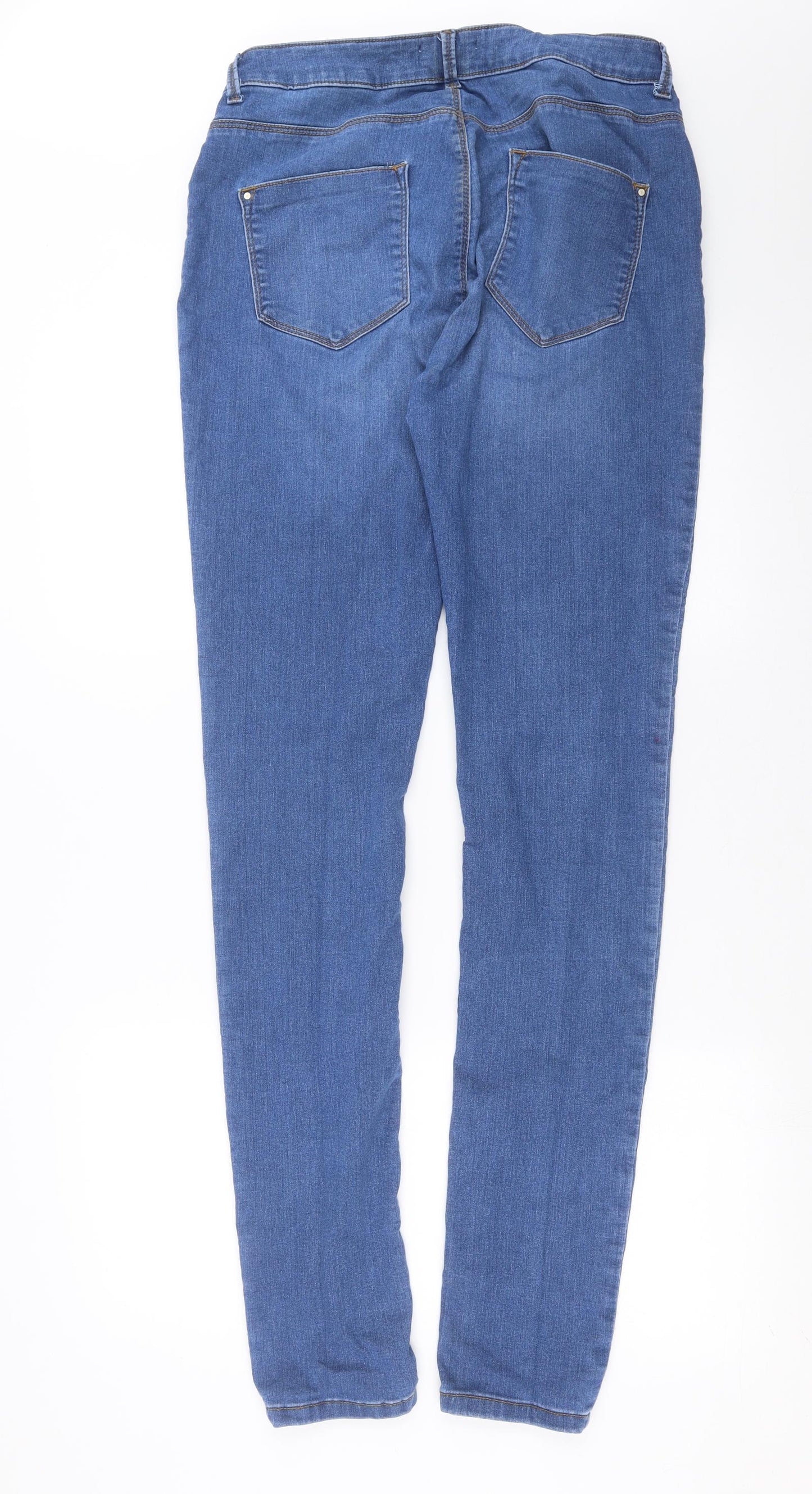Dorothy Perkins Womens Blue  Denim Skinny Jeans Size 16 L34 in