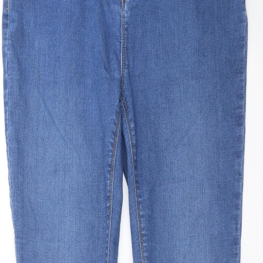 Dorothy Perkins Womens Blue  Denim Skinny Jeans Size 16 L34 in