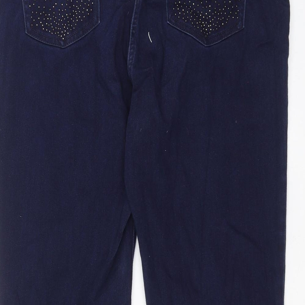 Marks and Spencer Womens Blue  Denim Cropped Jeans Size 16 L21 in