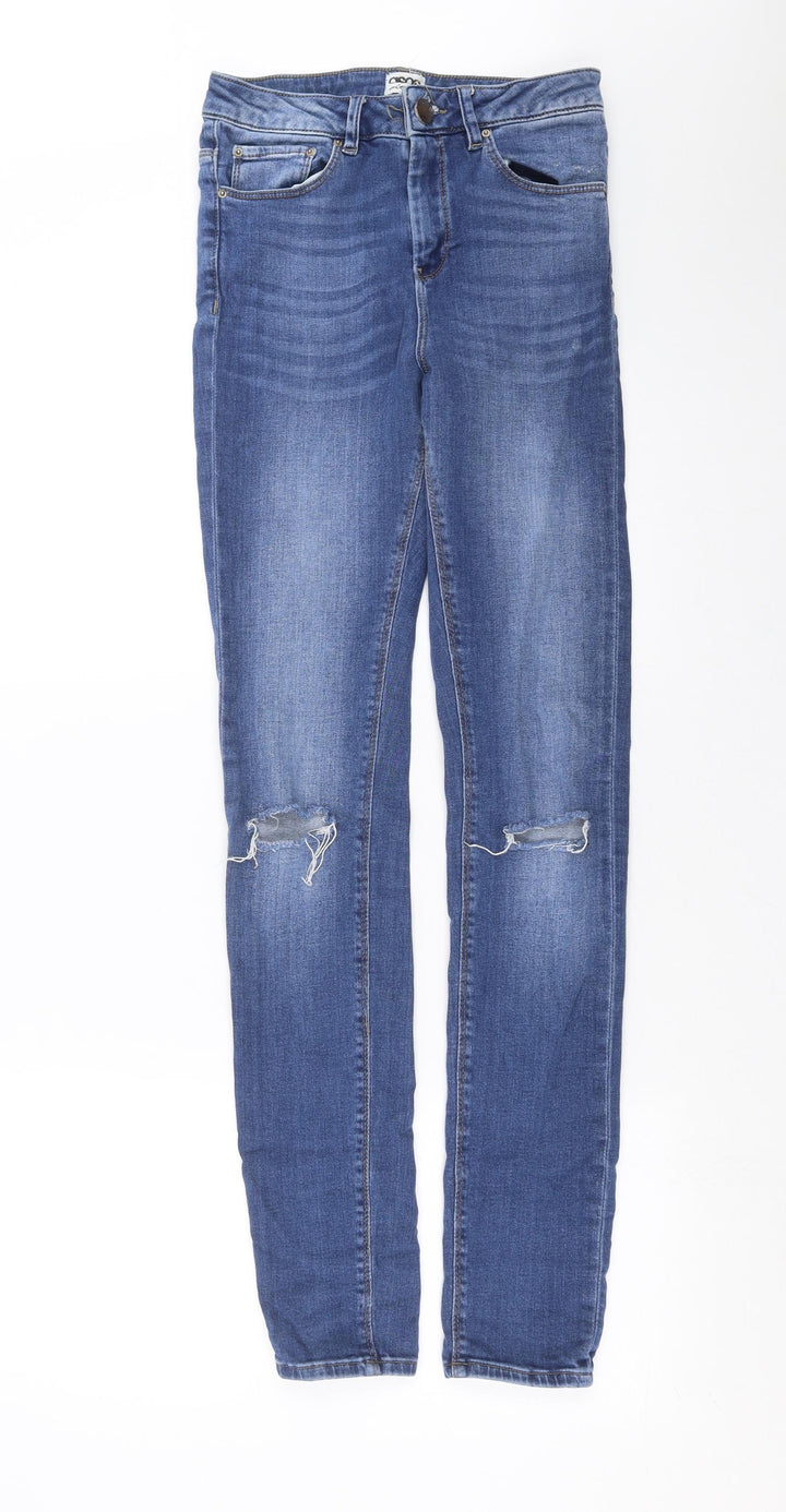 ASOS Womens Blue Denim Skinny Jeans Size 26 in L32 in