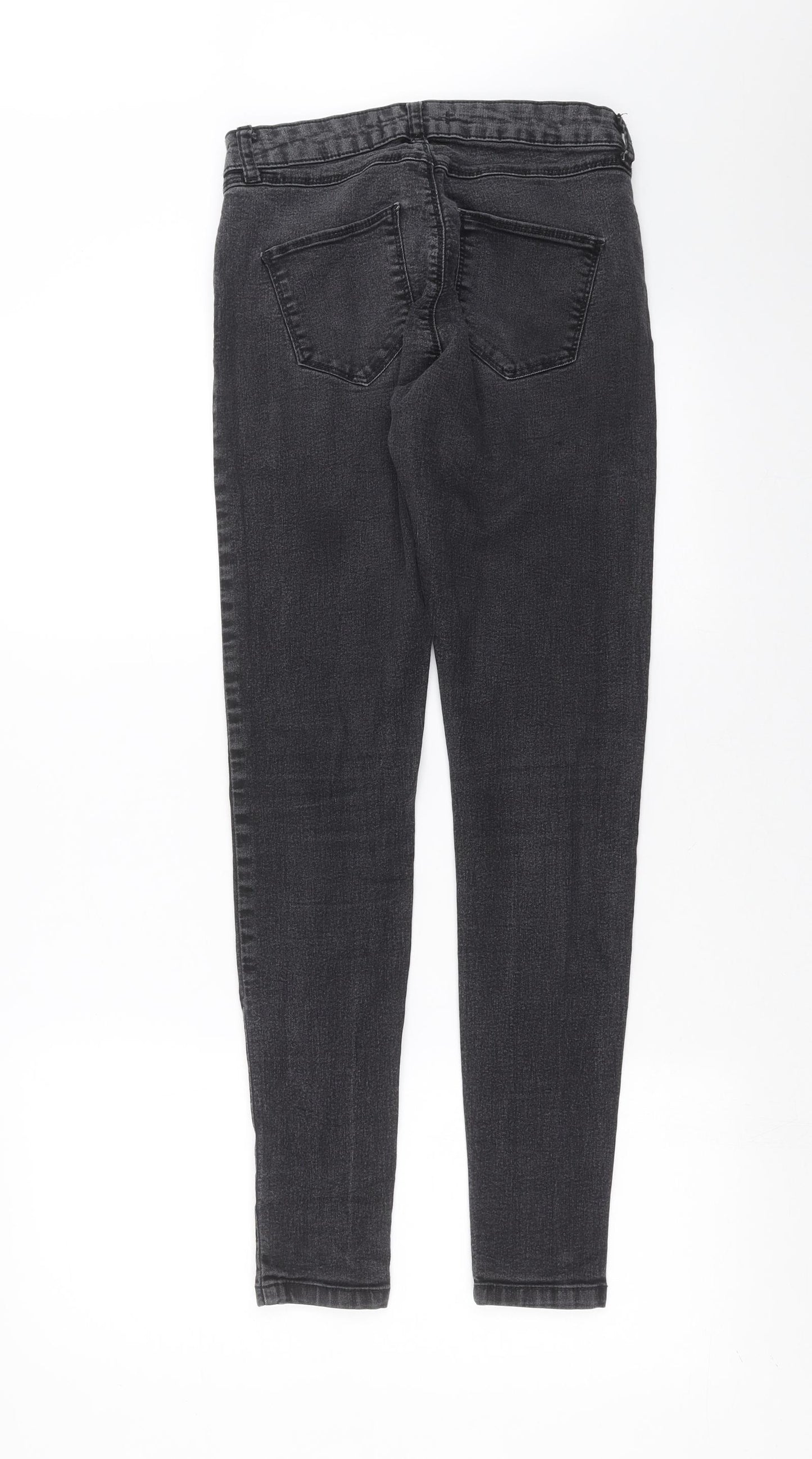Dorothy Perkins Womens Grey  Denim Skinny Jeans Size 8 L29 in