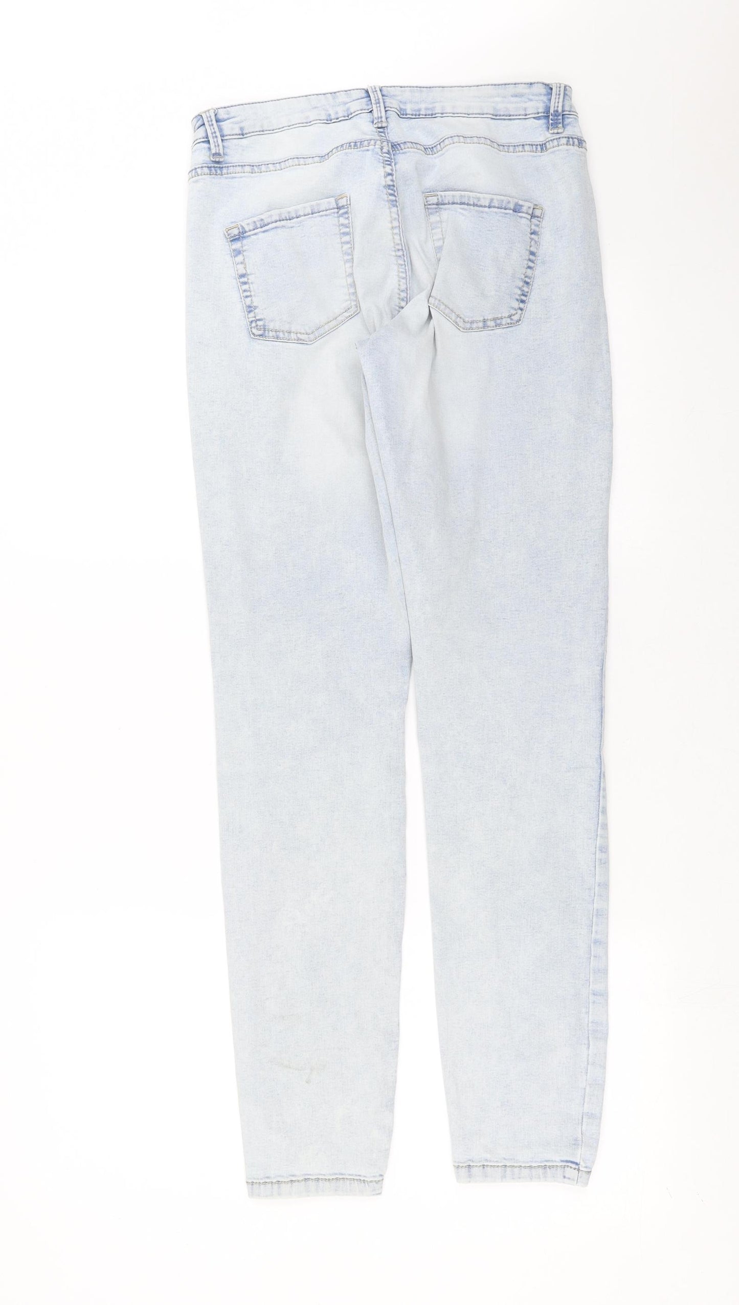 Primark Womens Blue  Denim Skinny Jeans Size 10 L30 in