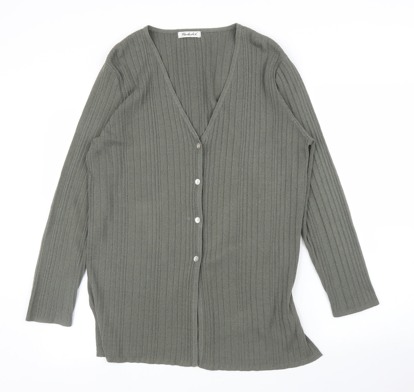 Berkertex Womens Green   Cardigan Jumper Size 10