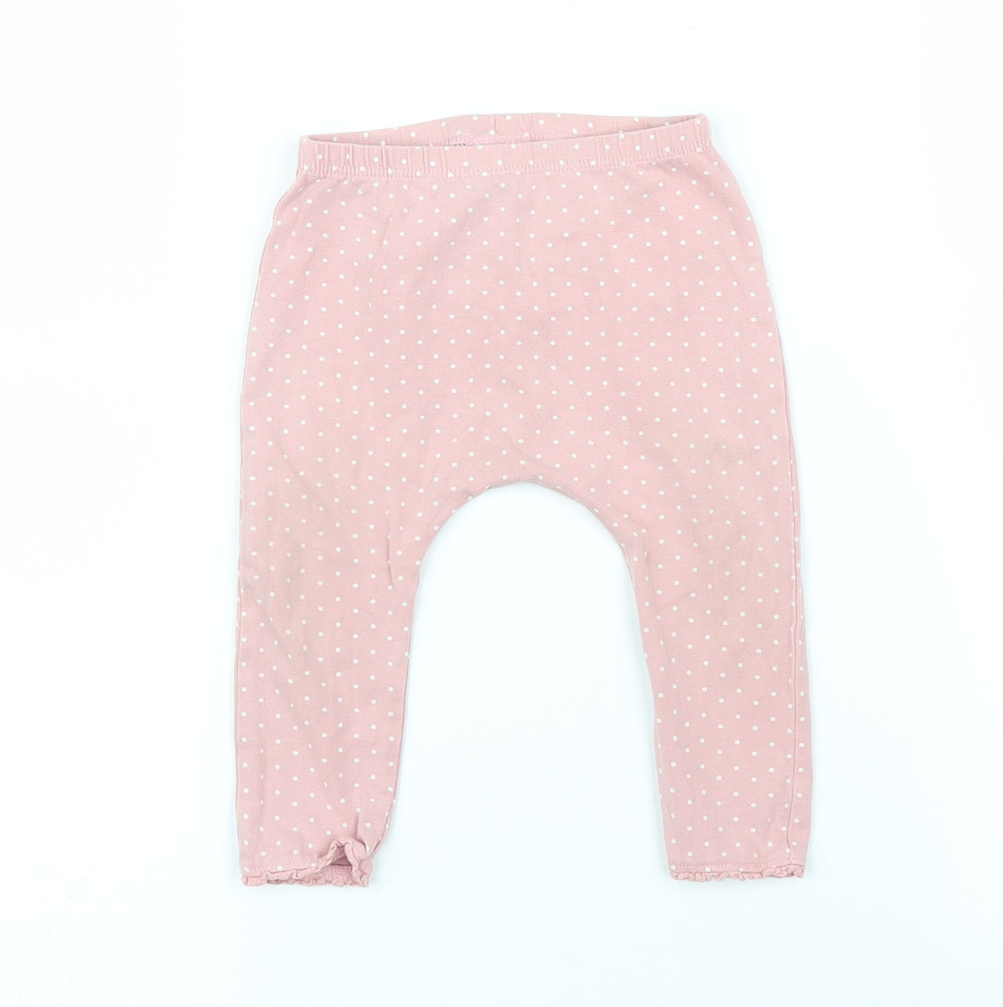 NEXT Girls Pink Polka Dot  Chemise Pyjama Set Size 9-12 Months