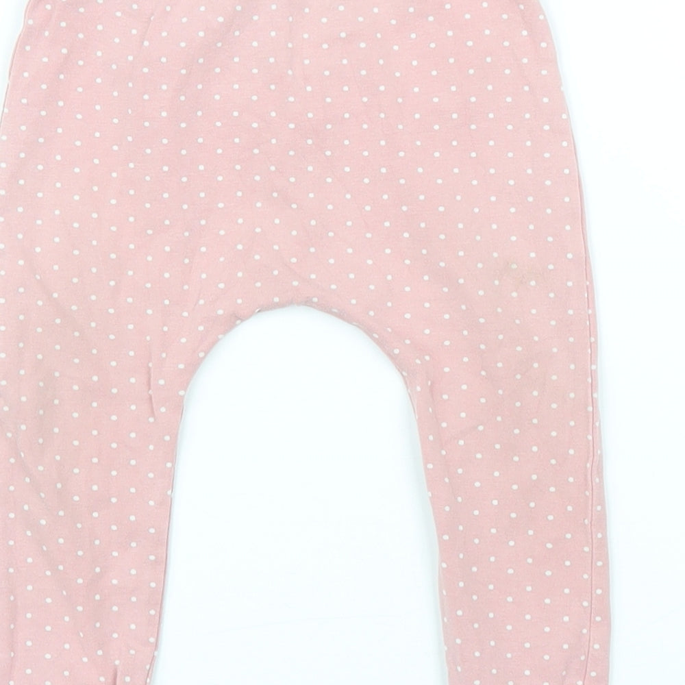 NEXT Girls Pink Polka Dot  Chemise Pyjama Set Size 9-12 Months