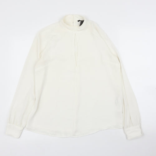 FOREVER 21 Womens White   Basic Blouse Size S