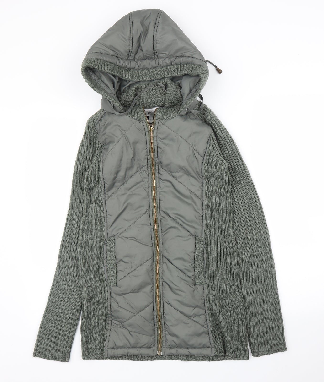 NEXT Mens Green   Quilted Coatigan Size S