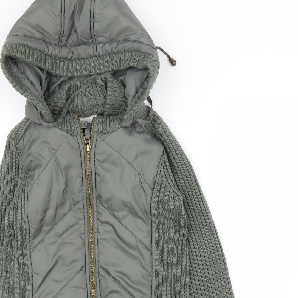 NEXT Mens Green   Quilted Coatigan Size S