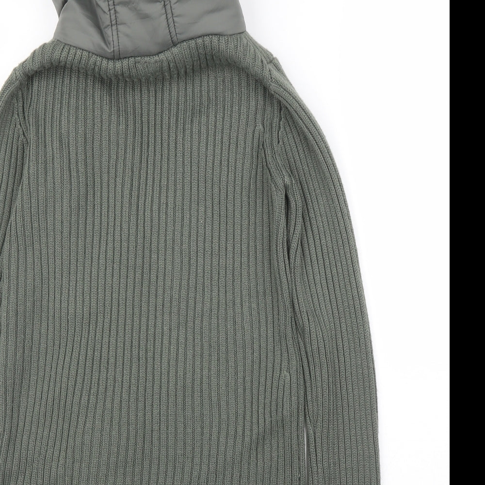 NEXT Mens Green   Quilted Coatigan Size S