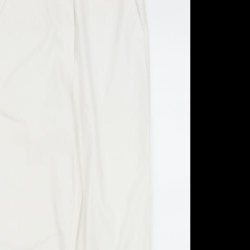 Sound No 1 Womens White  Rayon Capri Trousers Size 8 L22 in