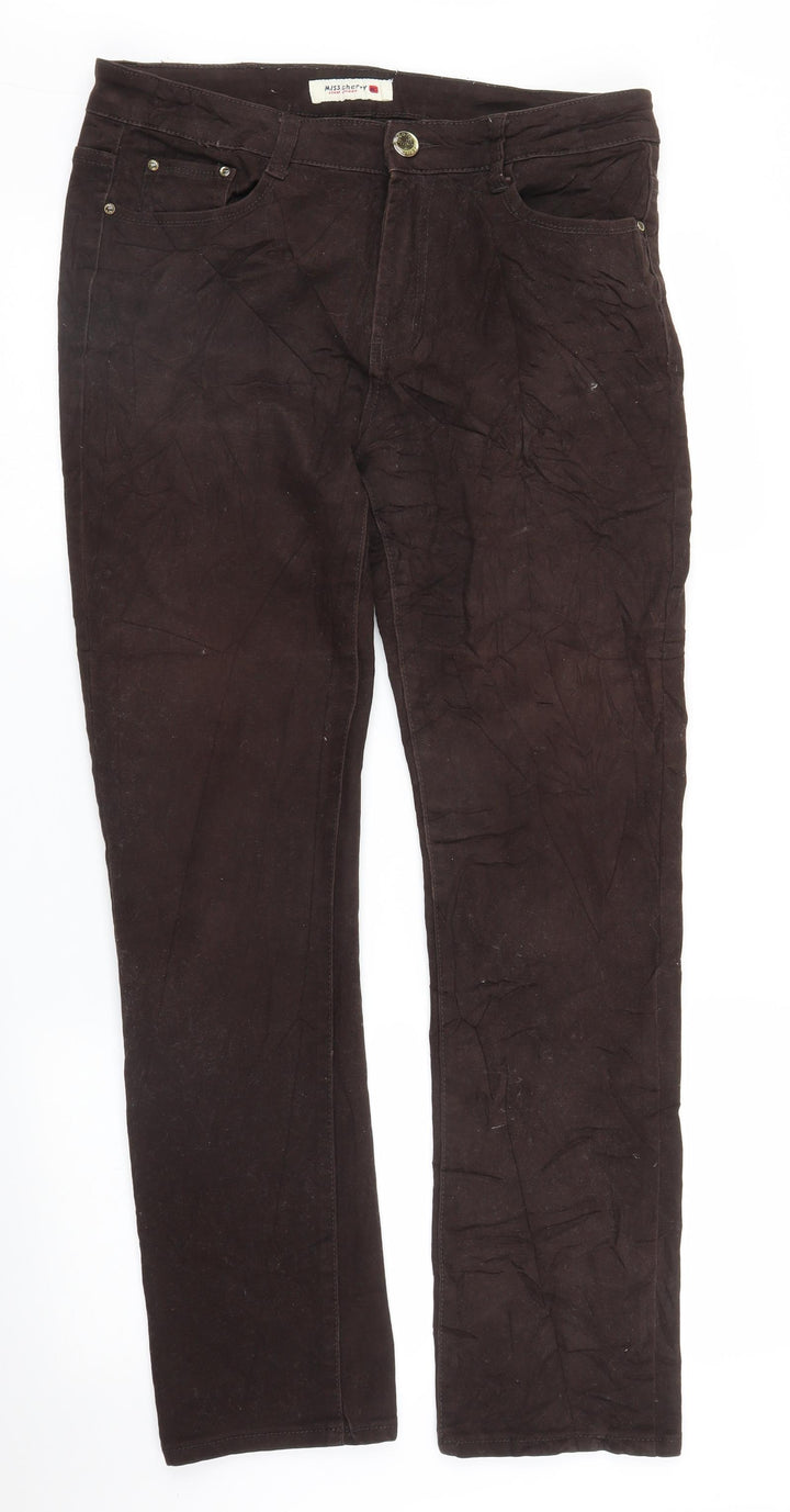 Miss Cherry Womens Brown Bootcut Jeans Size 34 in L28 in
