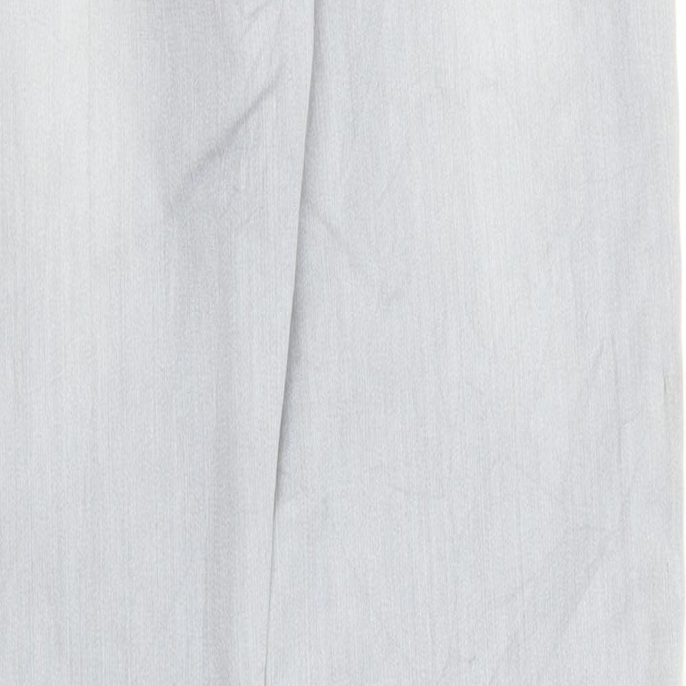 Onado Womens Grey  Denim Straight Jeans Size 10 L32 in