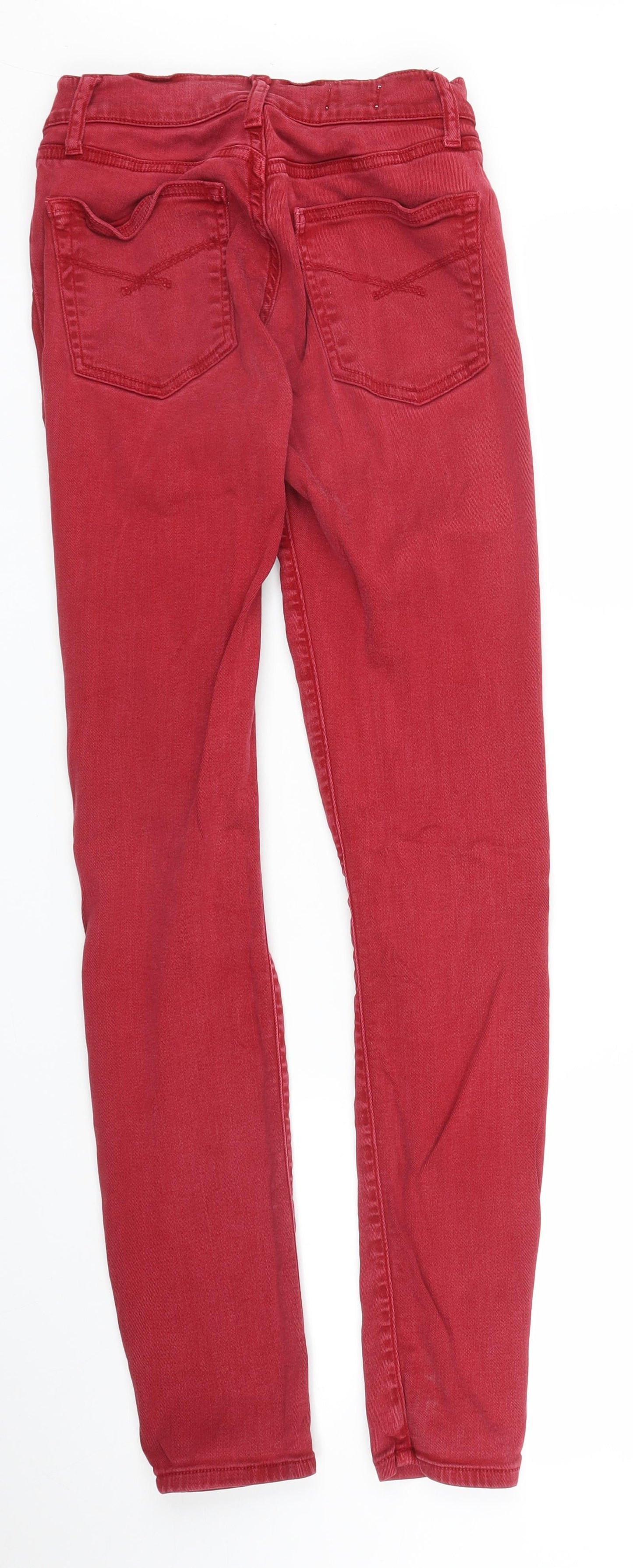 Gap Womens Red  Denim Skinny Jeans Size 10 L30 in