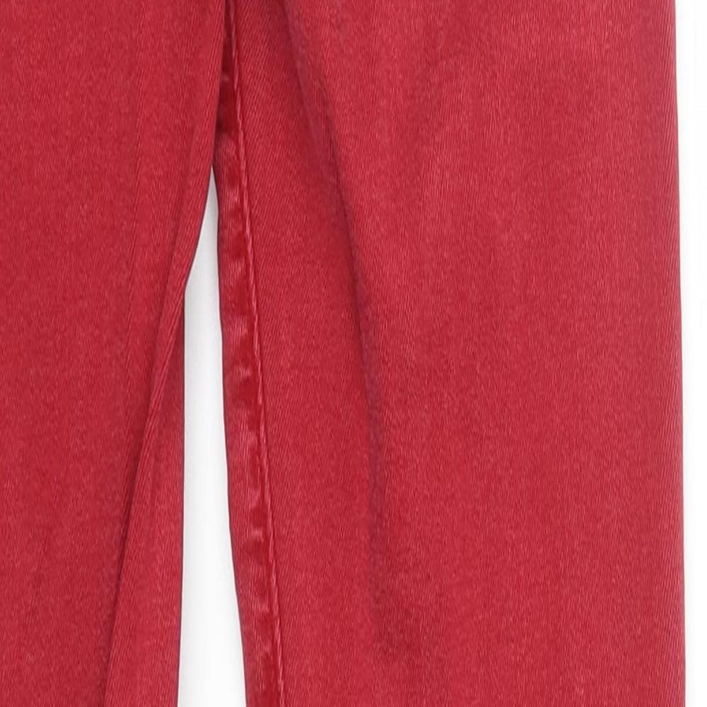 Gap Womens Red  Denim Skinny Jeans Size 10 L30 in