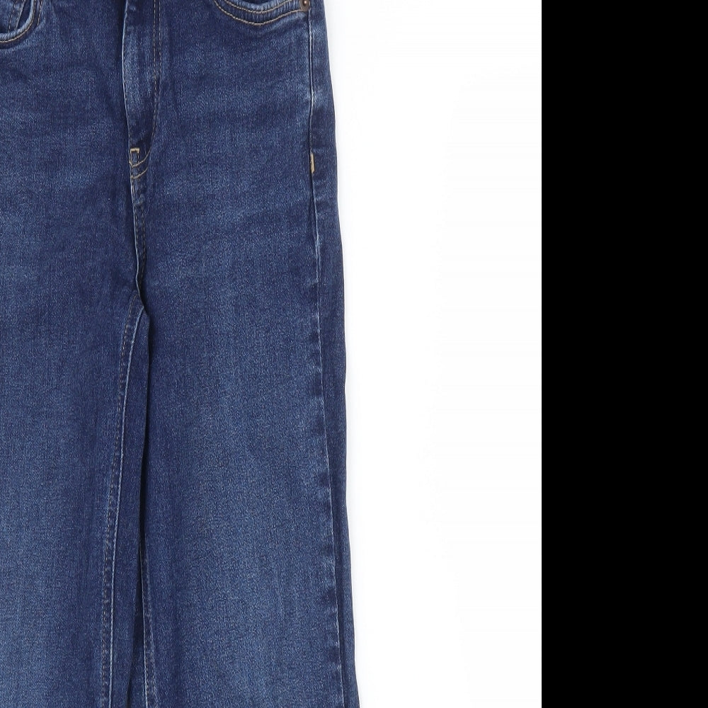 New Look Womens Blue  Denim Cropped Jeans Size 8 L22 in