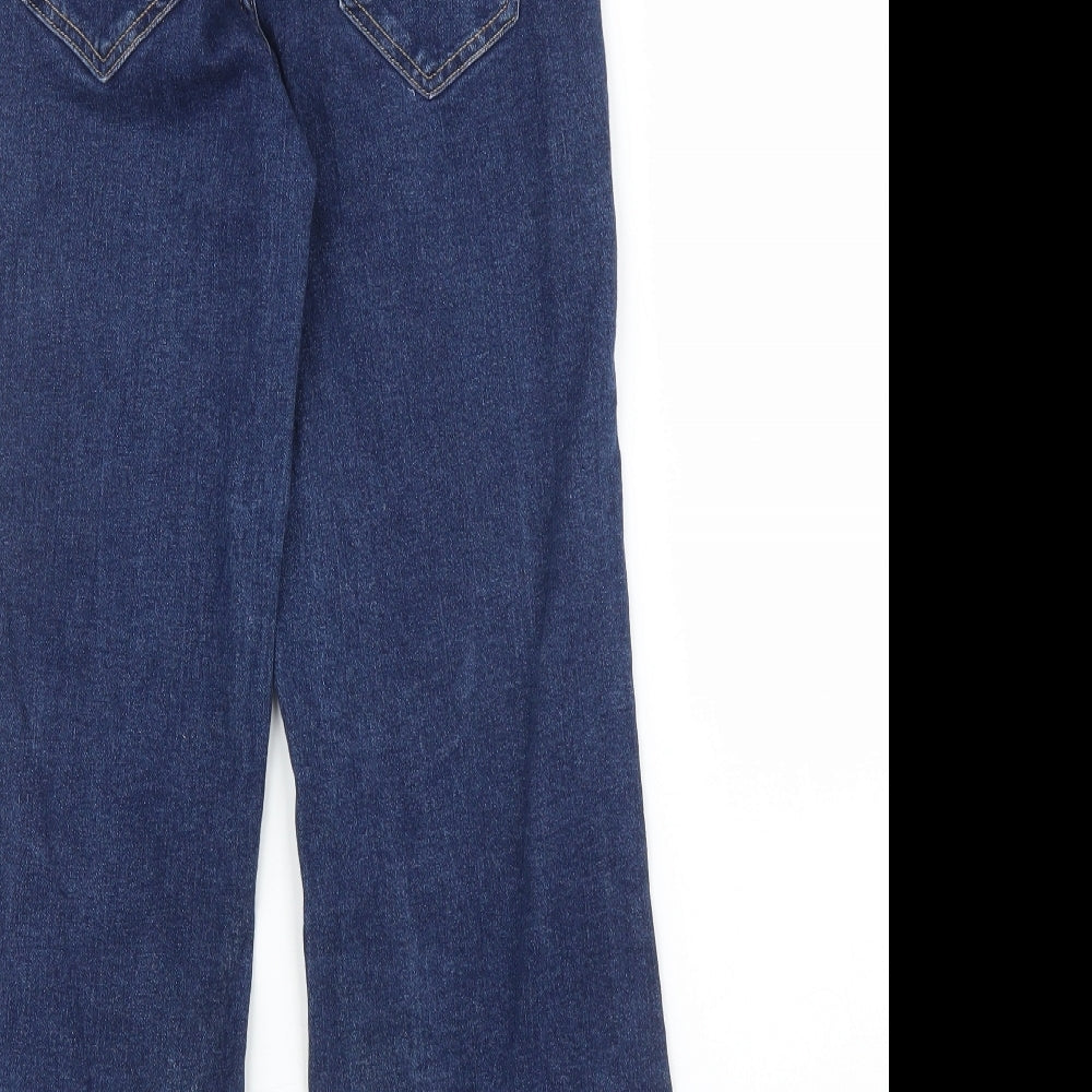 New Look Womens Blue  Denim Cropped Jeans Size 8 L22 in