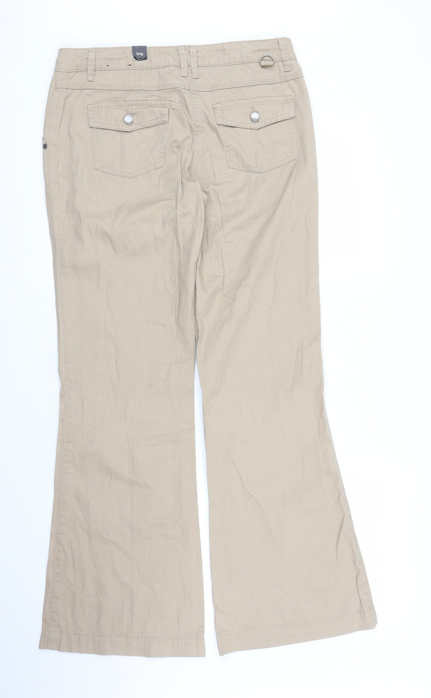 San Diego Womens Beige   Chino Trousers Size 10 L30 in