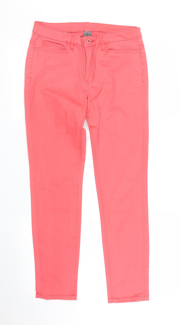 Vera Moda Womens Pink Skinny Jeans Size 8 L27 in