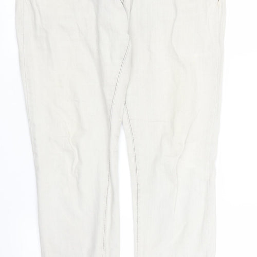 ESMARA Womens Beige  Denim Capri Trousers Size 16 L28 in