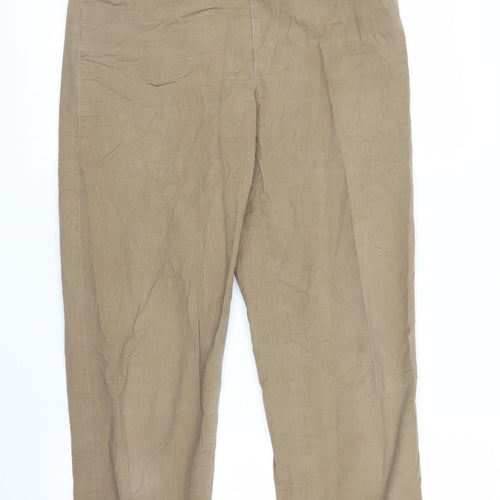 Talbots Womens Brown   Capri Trousers Size 4 L23 in