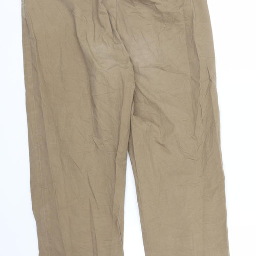 Talbots Womens Brown   Capri Trousers Size 4 L23 in