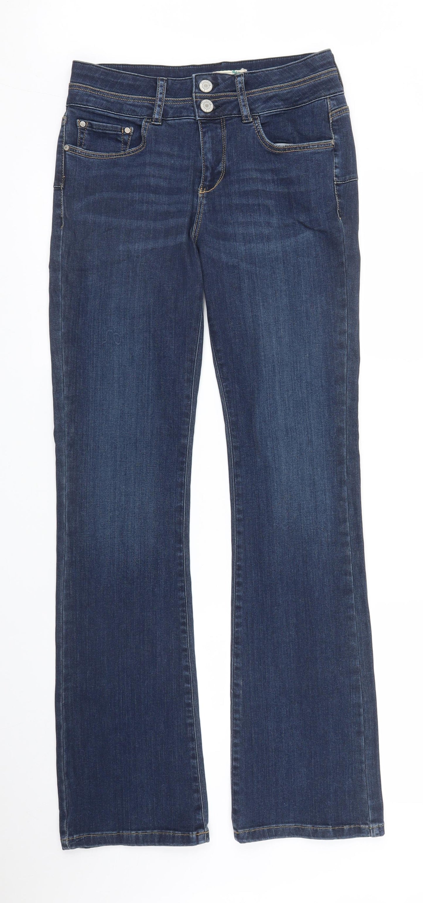 Debenhams Womens Blue  Denim Bootcut Jeans Size 10 L30 in
