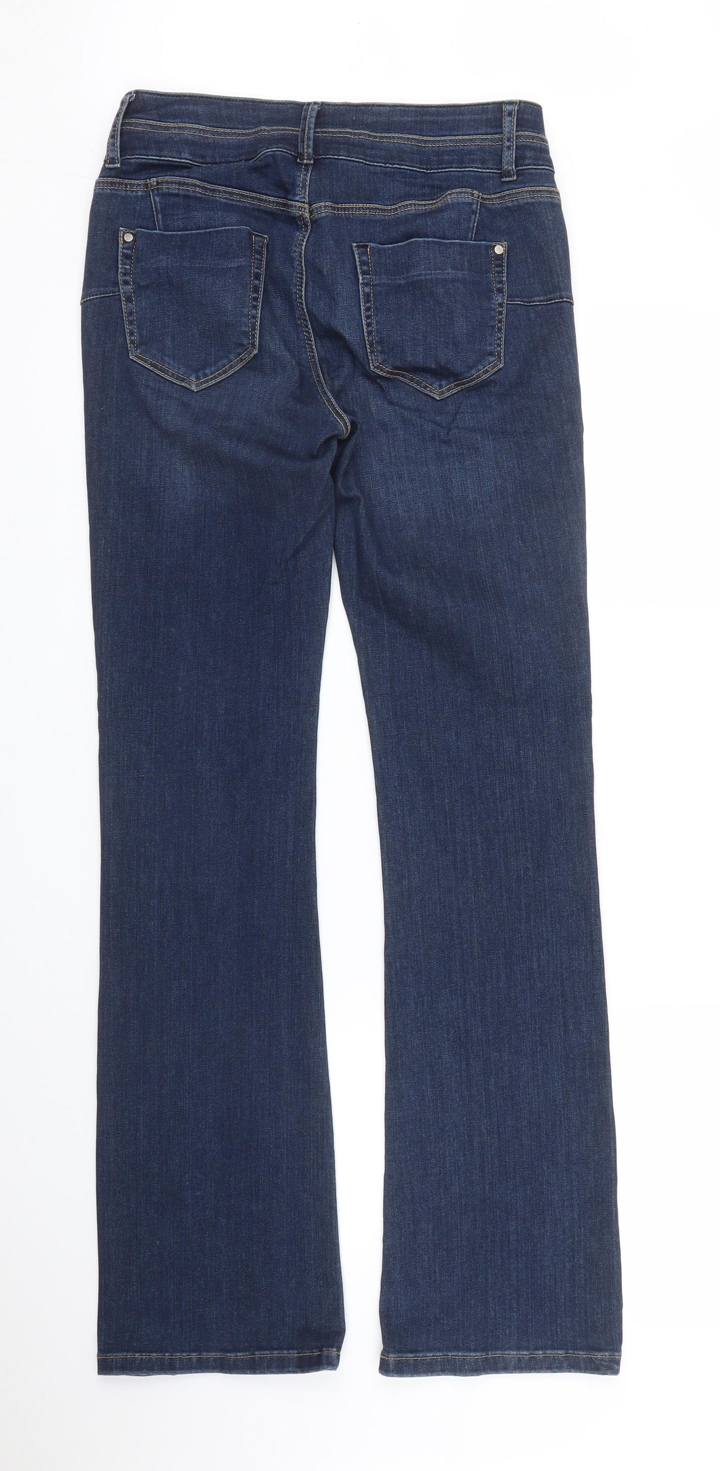 Debenhams Womens Blue  Denim Bootcut Jeans Size 10 L30 in