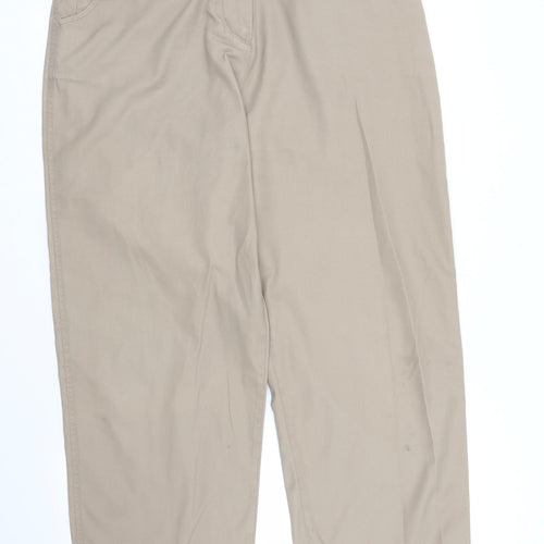Hawkshead Womens Beige   Chino Trousers Size 16 L25 in