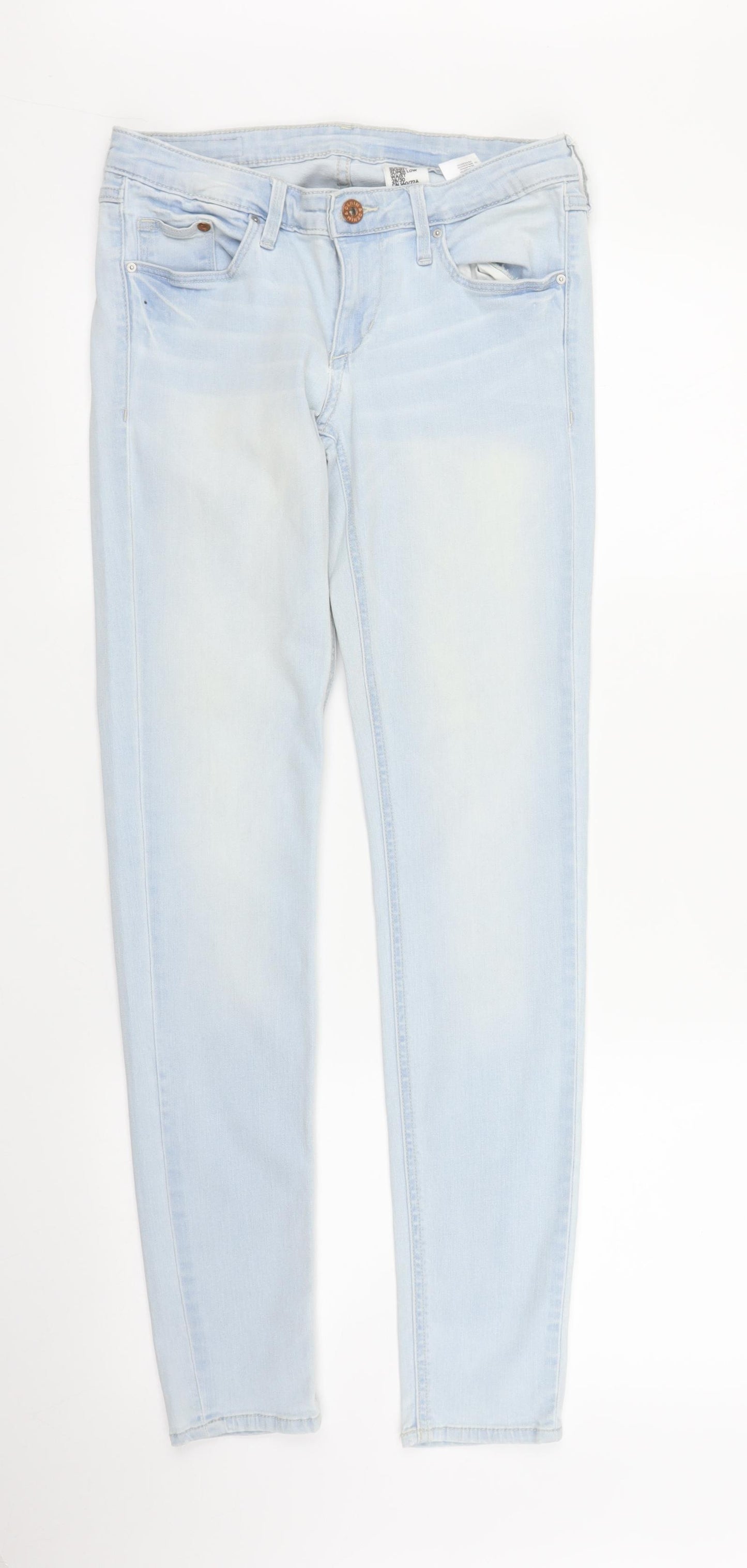 H&M Womens Blue  Denim Skinny Jeans Size S L29 in