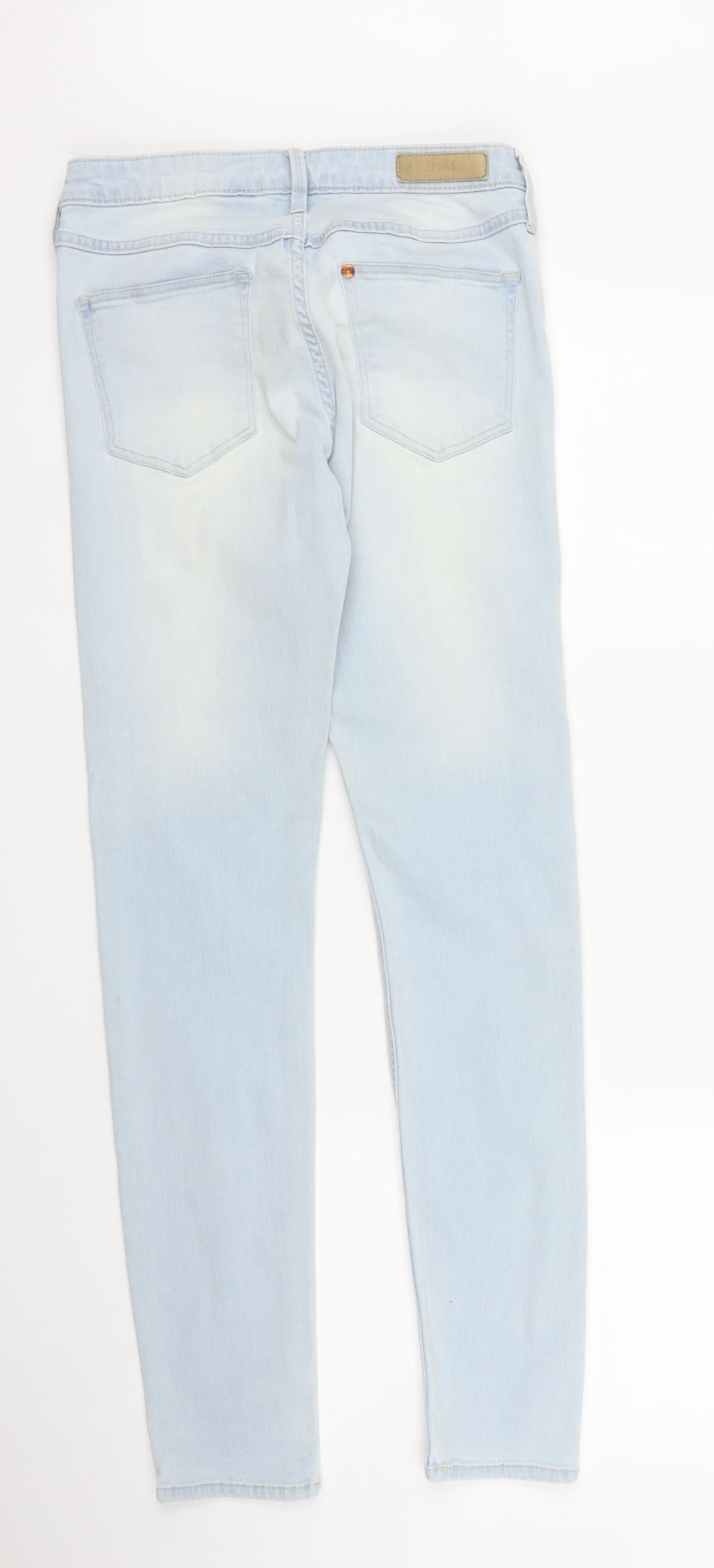 H&M Womens Blue  Denim Skinny Jeans Size S L29 in
