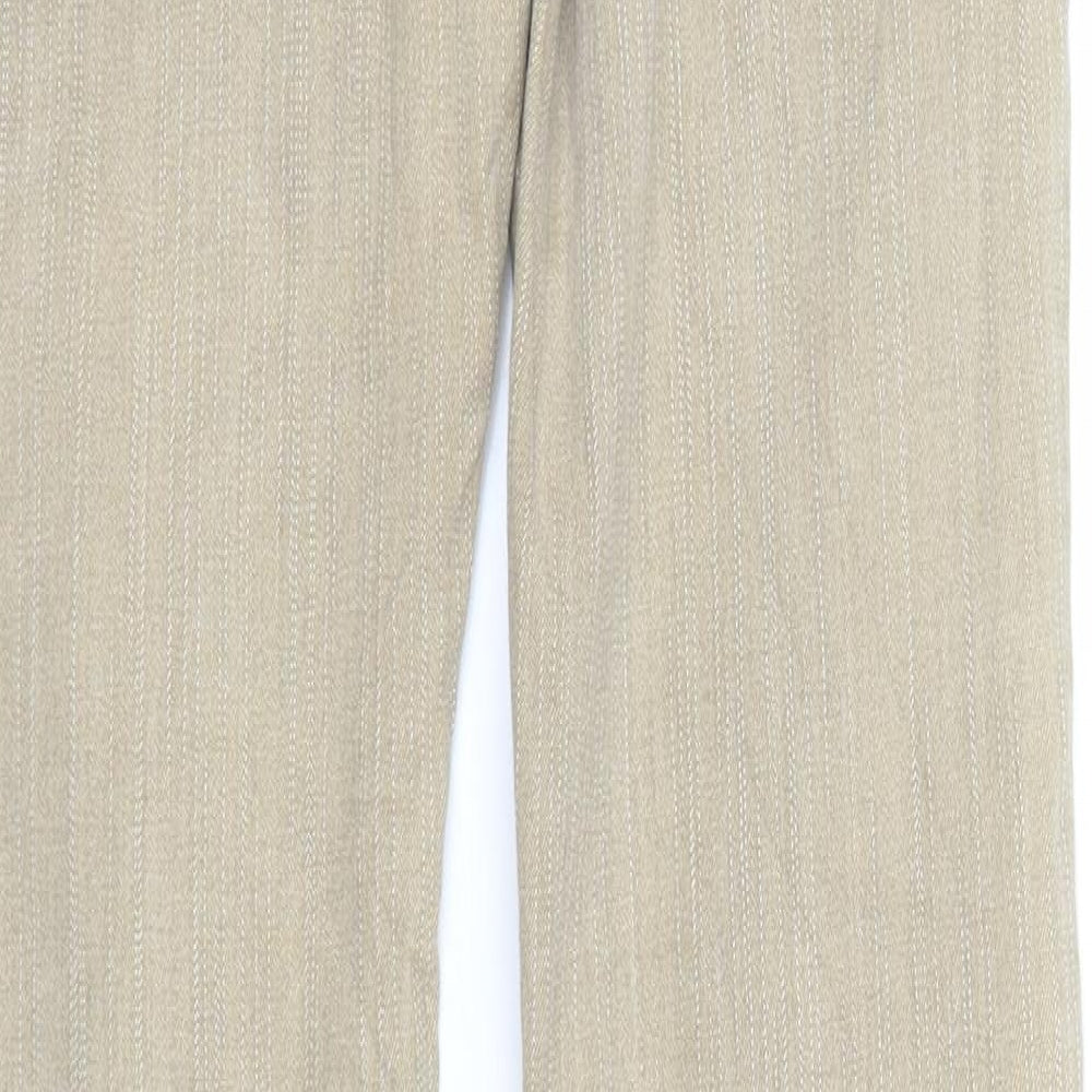 Fen Womens Beige  Denim Straight Jeans Size 8 L29 in