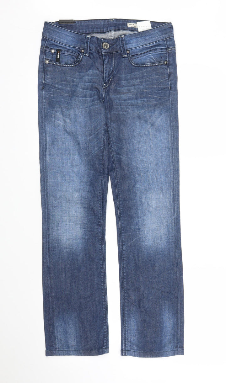 Gracia Womens Blue  Denim Straight Jeans Size 28 in L27 in