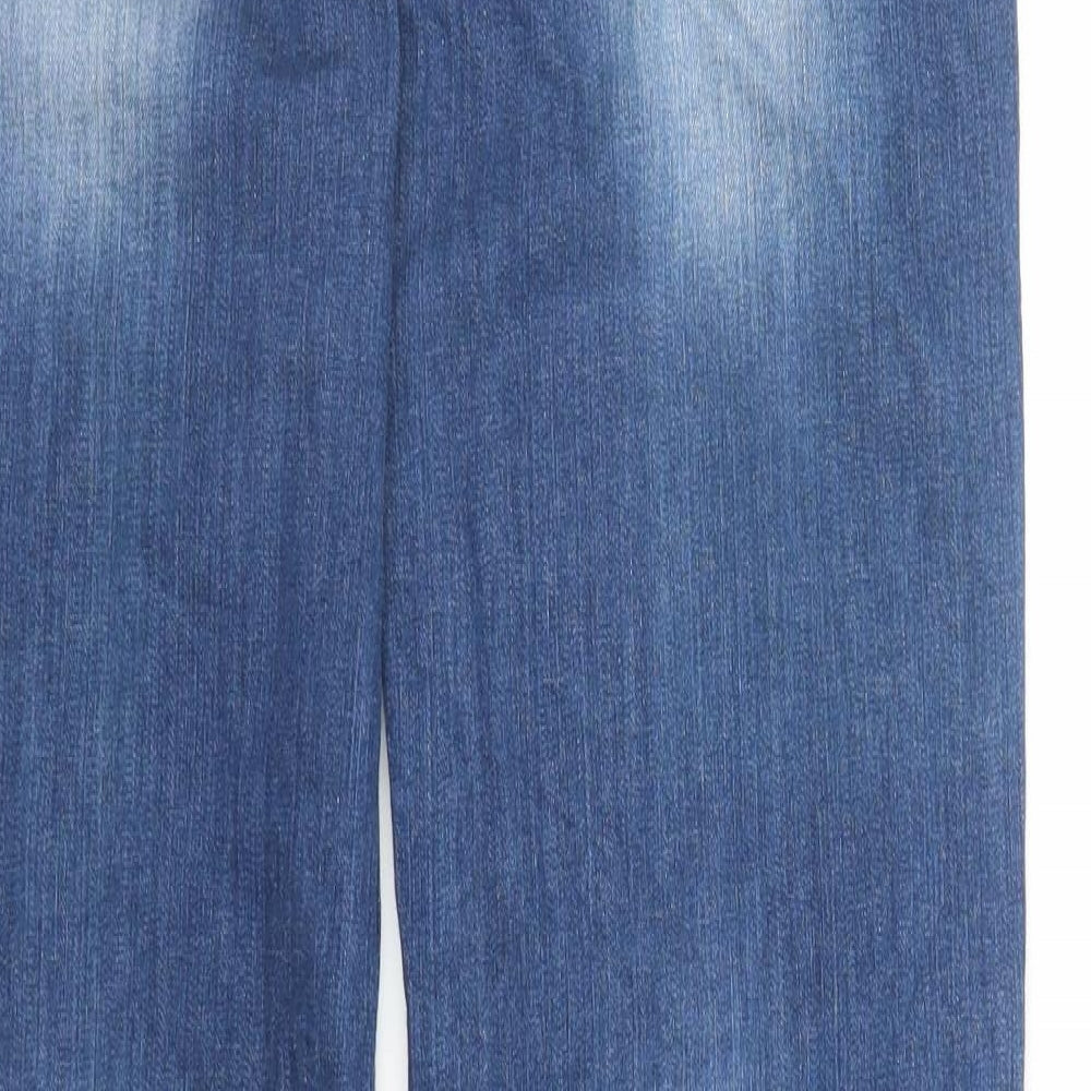 OKAY Womens Blue  Denim Wide-Leg Jeans Size 30 in L31 in