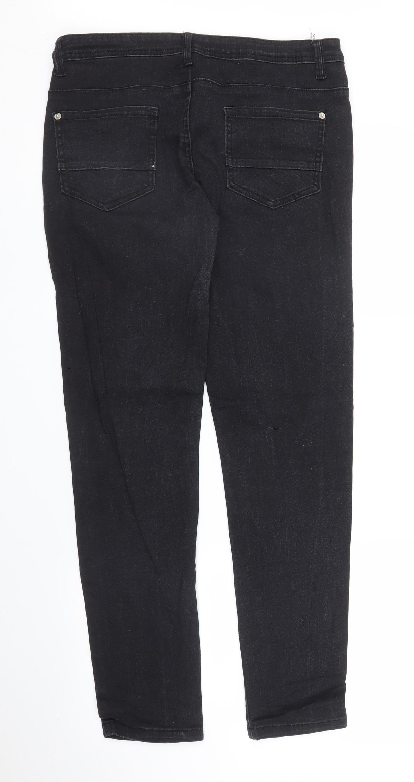 Mimosa Womens Black  Denim Skinny Jeans Size 12 L28 in