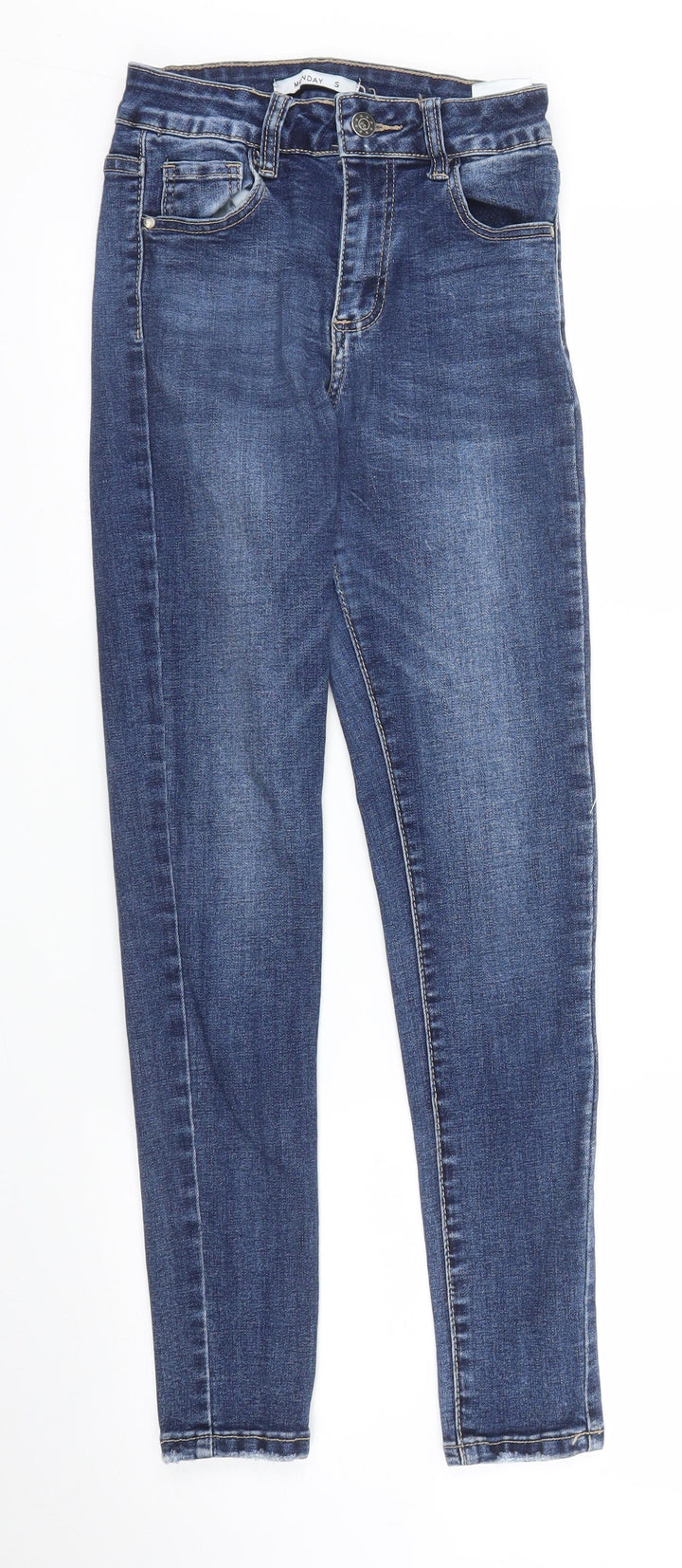 Monday Womens Blue  Denim Skinny Jeans Size S L27 in