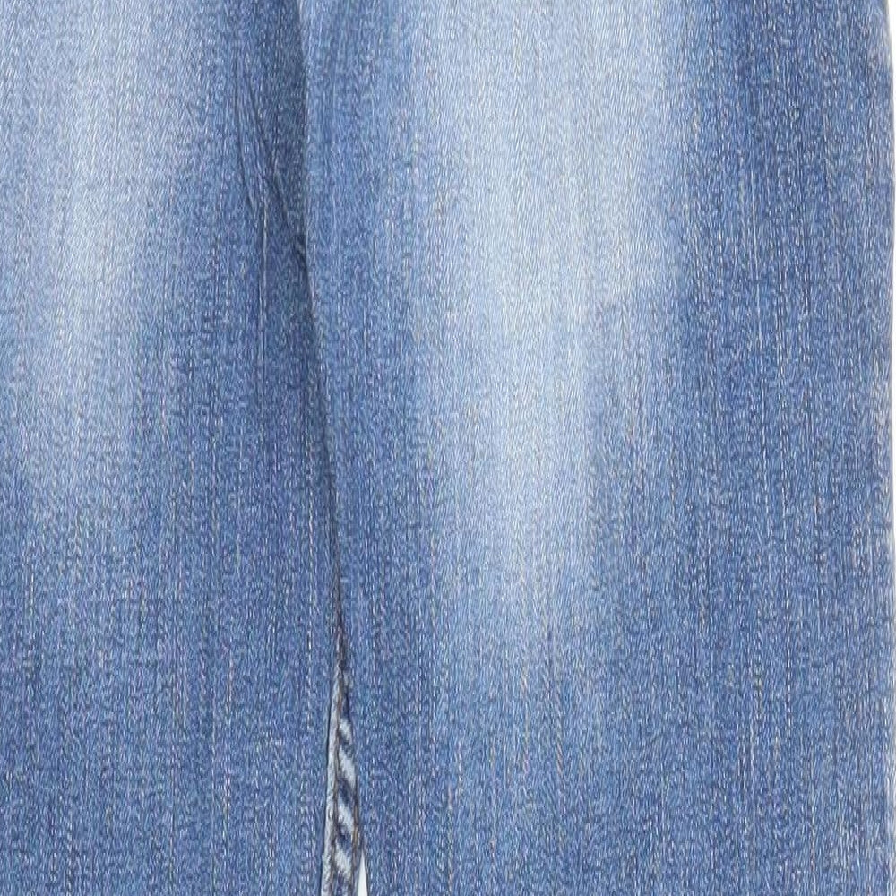 Fat Face Womens Blue  Denim Straight Jeans Size 8 L28 in