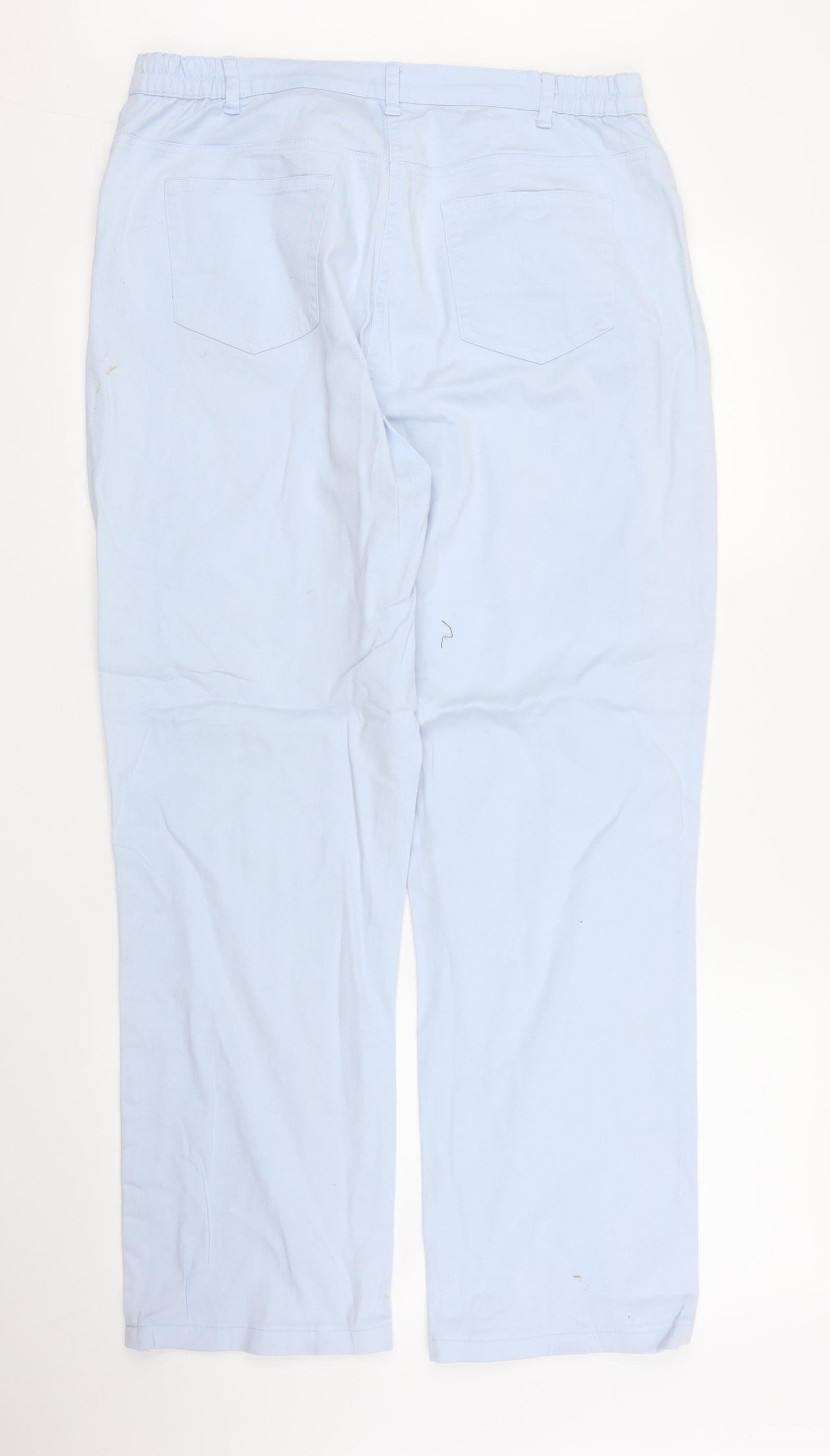Preworn Womens Blue   Chino Trousers Size 18 L27 in