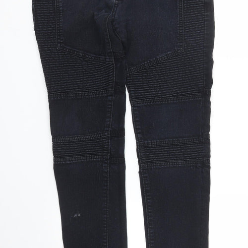 Preworn Womens Black  Denim Skinny Jeans Size 30 in L29 in