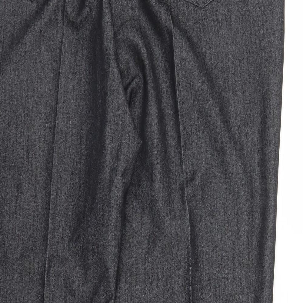 M&S Womens Grey   Trousers  Size 14 L28 in