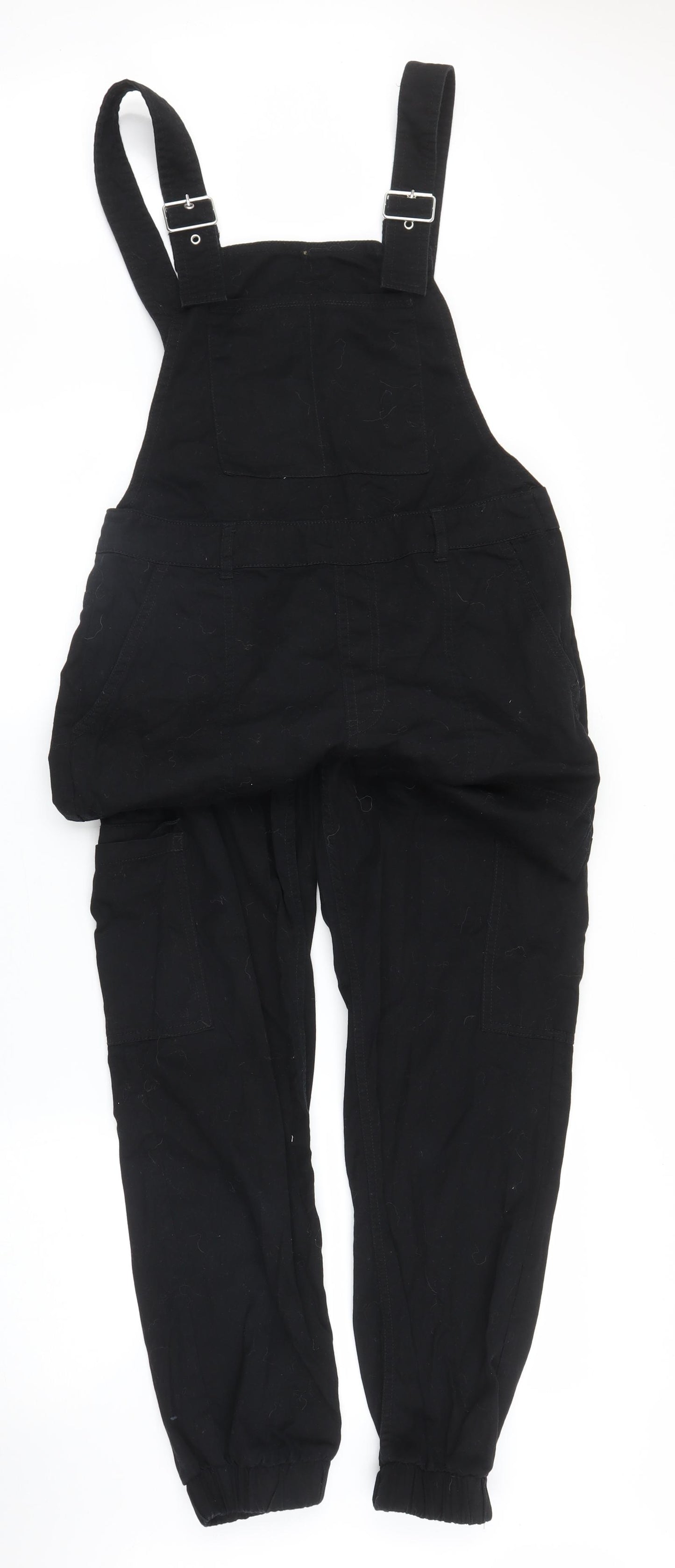 H&M Womens Black  Denim Dungaree One-Piece Size 12