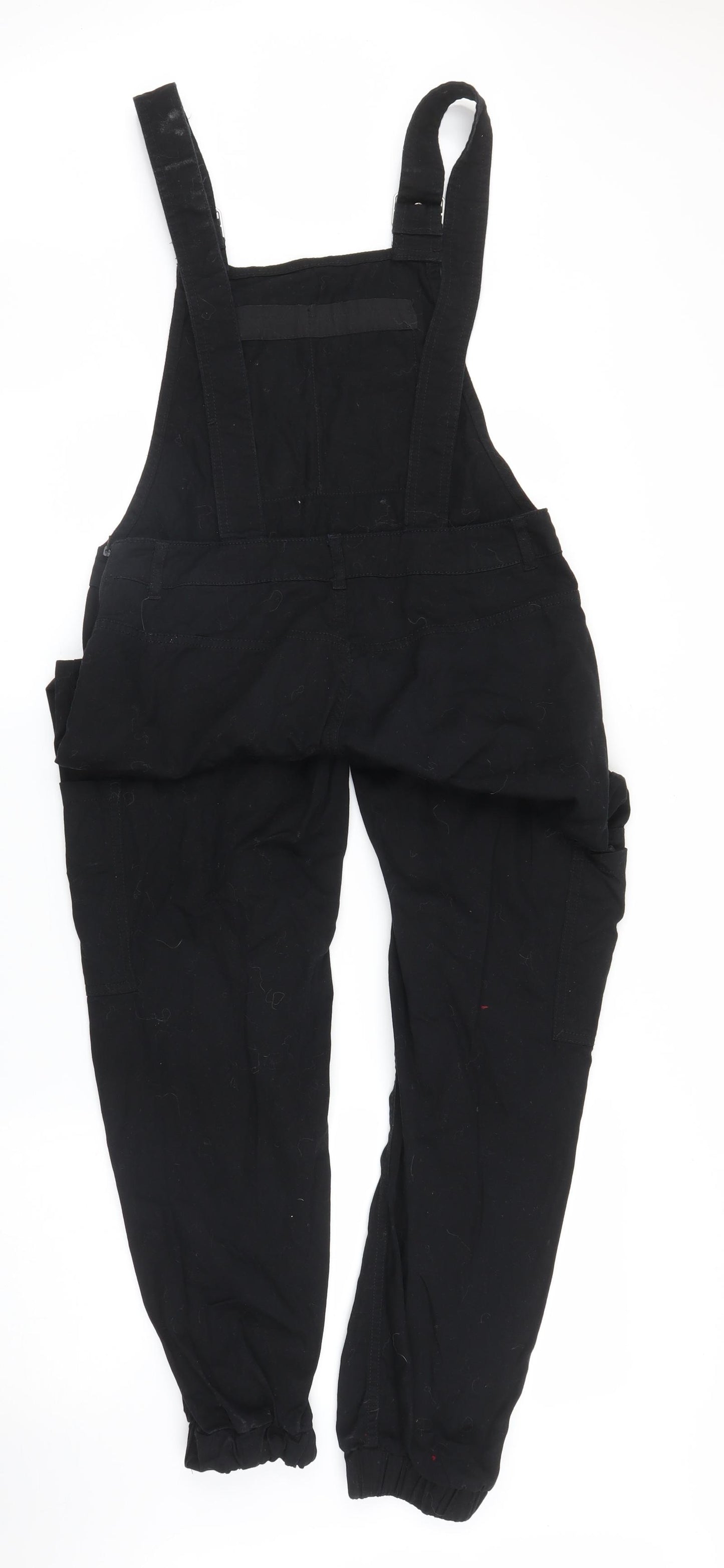 H&M Womens Black  Denim Dungaree One-Piece Size 12
