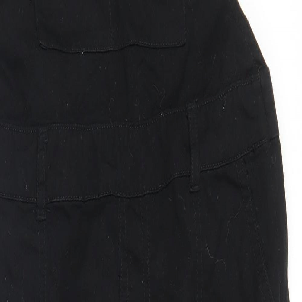 H&M Womens Black  Denim Dungaree One-Piece Size 12